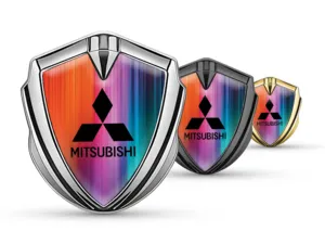Mitsubishi Metal Emblema Insignia De Pista Animado Lustroso